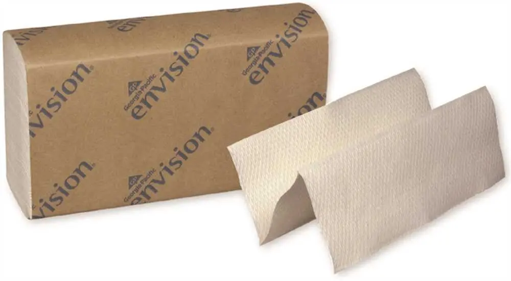 Envision&Reg; Multifold Paper Towels, White, 9.2X9.4 In., 16 250-Count Packs Per Case 1