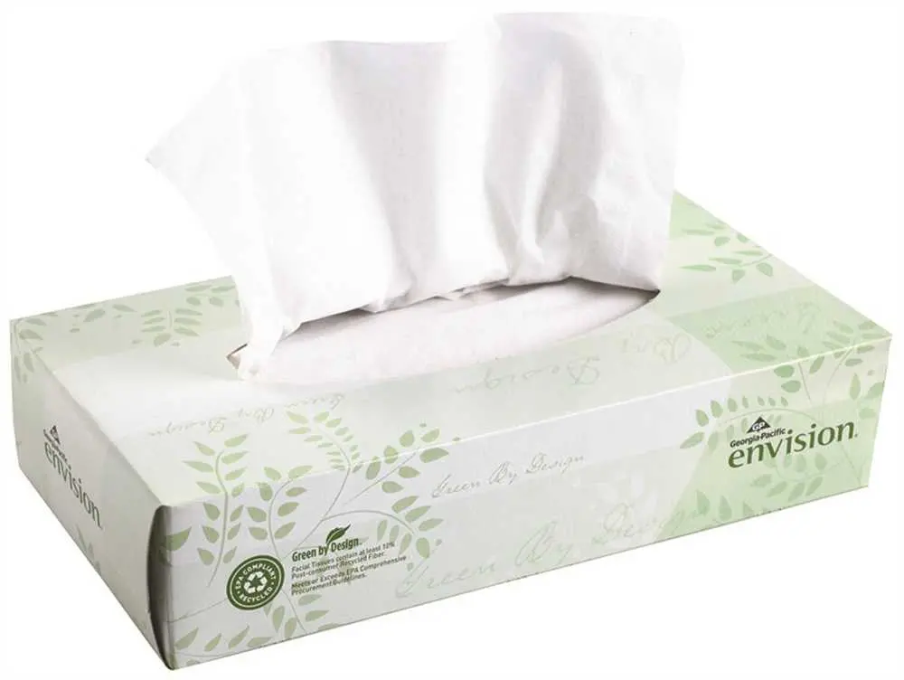Gp Envision Facial Tissue 100 Sheets Per Box, 30 Boxes Per Case 1