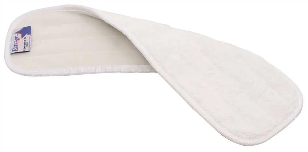 Renown&Reg; Microfiber Dry Mop Pad, White, 18 In. 1