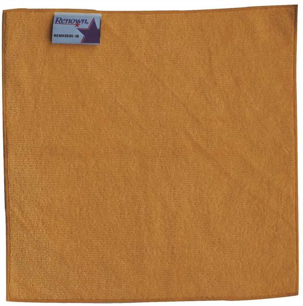 Renown&Reg; Microfiber Cloth, Yellow, 12 X 12 In. 1