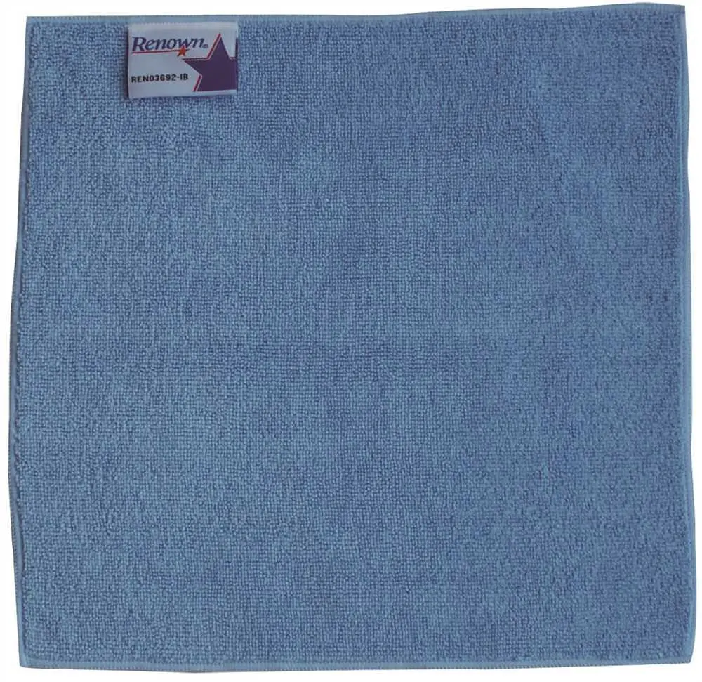 Renown&Reg; Microfiber Cloth, Blue, 12 X12 In. 1