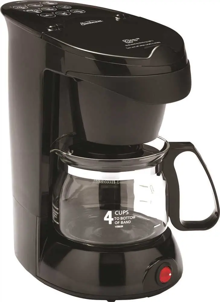 Sunbeam 4 Cup Coffee Maker, Black 1