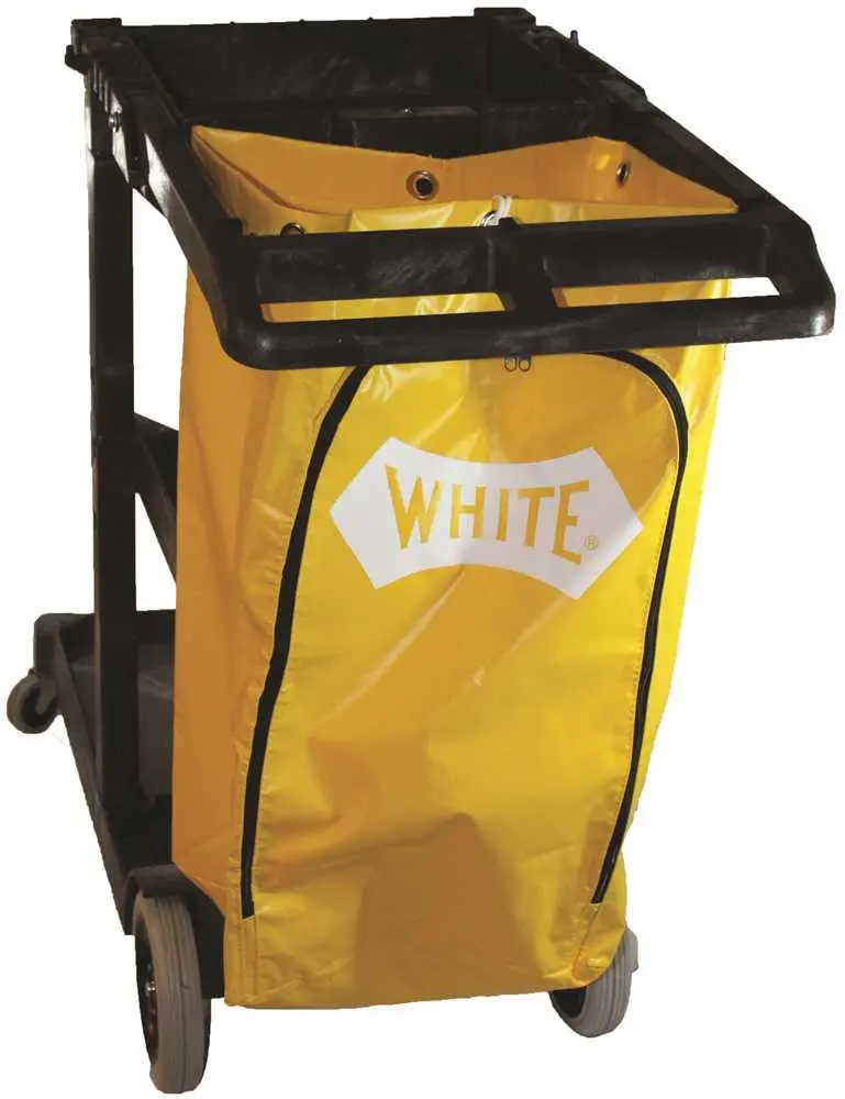 Janitor's Cart With 25 Gallon Blue Vinyl Bag 1