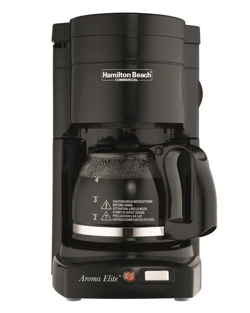 Hamilton Beach&Reg; 4-Cup Coffee Maker With Glass Carafe, Black 1