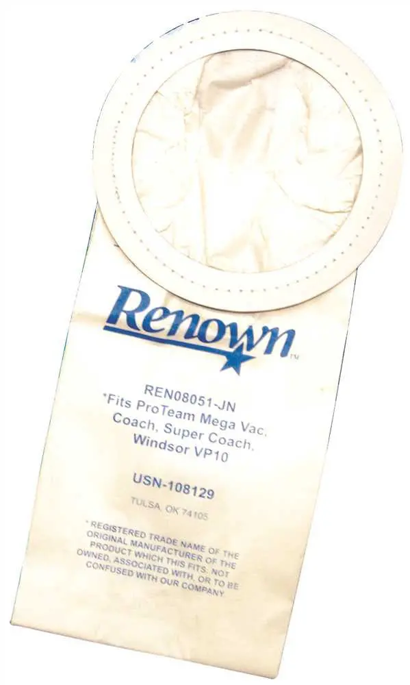 Renown&Reg; Vac Bag Fits Super Coach, Coach, Mega Vac, Vp10 10Bag-Pack 1