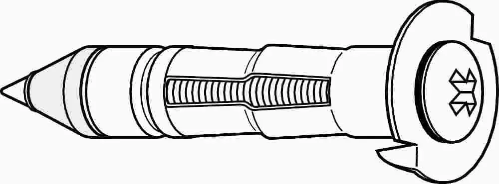 Hodell-Natco #4Sd Drive-Type Hollow Wall Anchors, 1-8 In., 100 Per Box 1