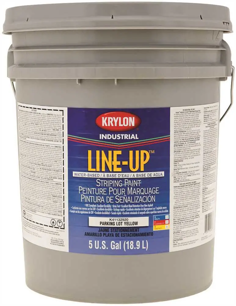 Krylon Heavy-Duty Latex Traffic Paint 5 Gallon Yellow 1