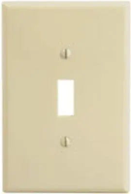 Jumbo Toggle Plate 1-Gang Ivory 1