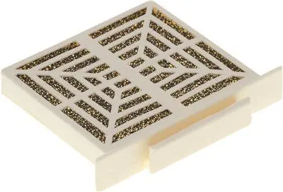Deodorant Fan Filter Beige 3-3-4" X 3-1-4" X 1-2" 1