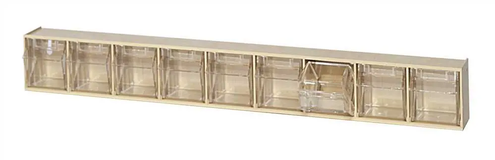 Tilt Bins, 9 Drawer, Ivory 1
