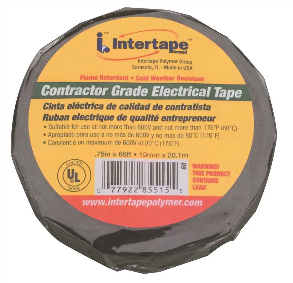 Contractor Grade Professional Pvc All-Weather Electrical Tape 3-4 In. X 22 Yd. 1