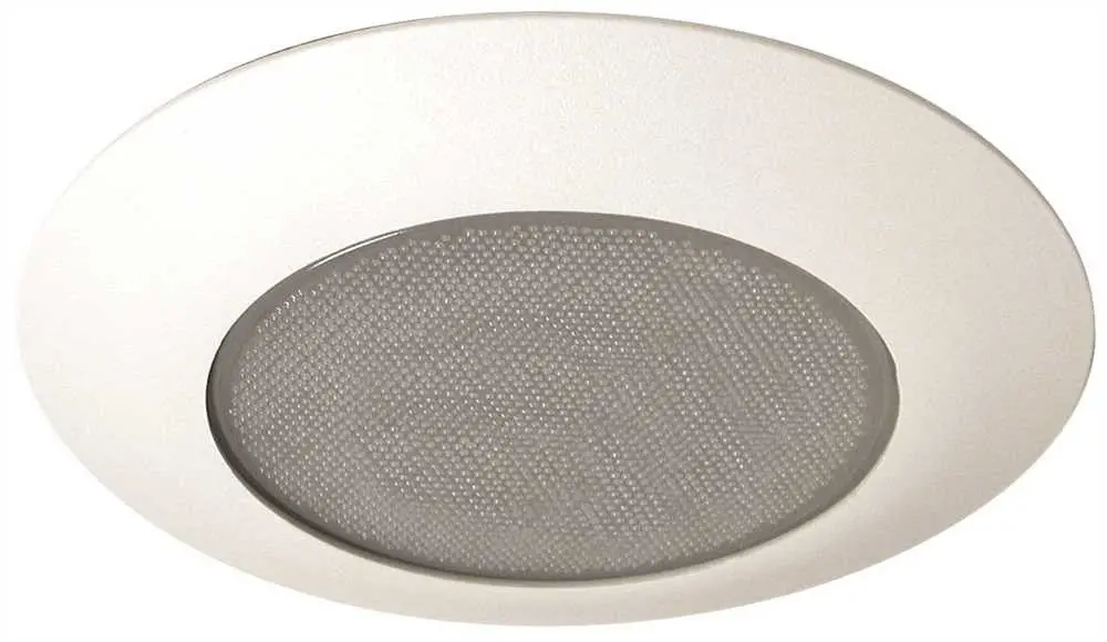 Monument&Reg; 6 In. Recessed Vapor Trim, Metal Pebbled Lens, White, 8 X 5 In. 1