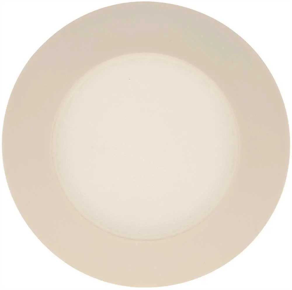 Monument&Reg; 6 In. Recessed Vapor Trim, Lexan Pebbled Lens, White, 8 X 5 In. 1