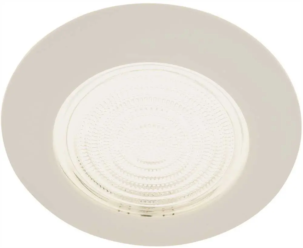 Monument&Reg; 6 In. Recessed Vapor Trim, Lexan Fresnel Lens, White, 8 X 5 In. 1