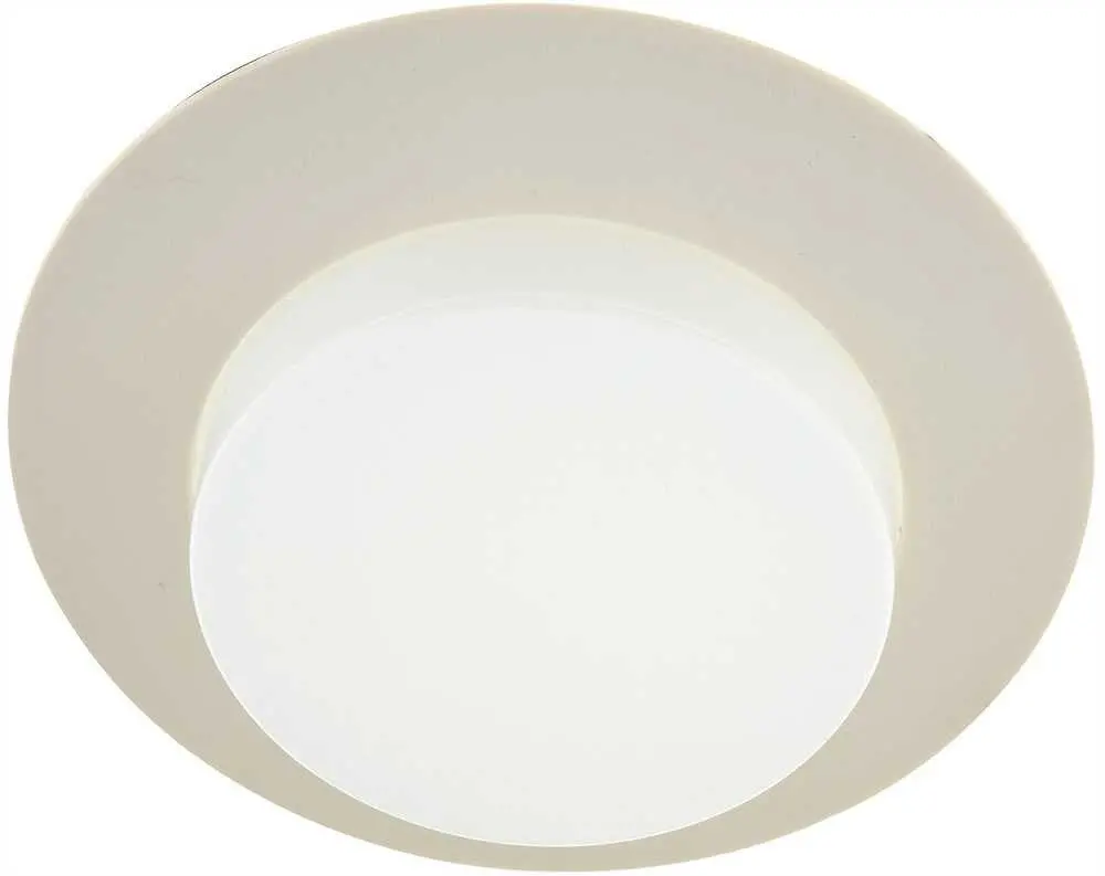 Monument&Reg; 6 In. Recessed Vapor Trim, Lexan Drop Opal Plastic Lens, White, 8 X 5 In. 1