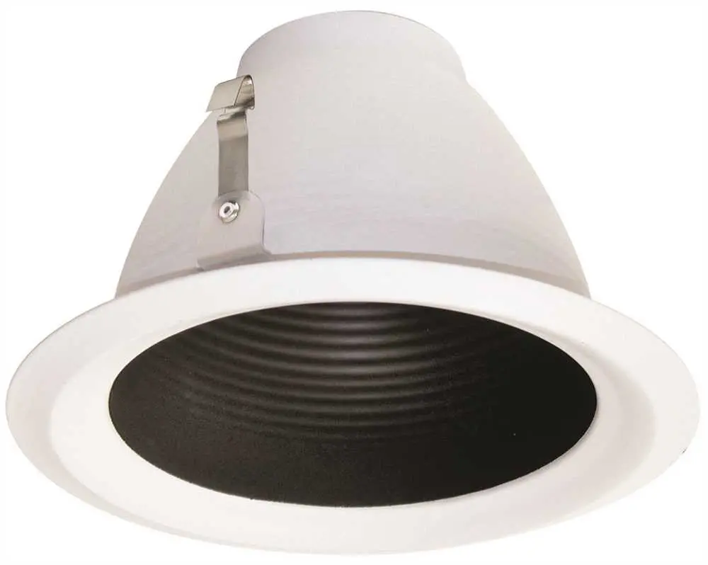 Monument&Reg; 6 In. Recessed Airtight Baffle Trim, Black, 7-1-2 X 5-3-8 In., Br30-Par30 1