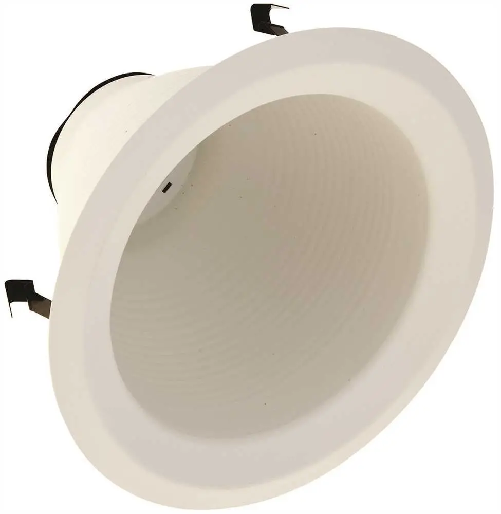 Monument&Reg; 6 In. Recessed Airtight Baffle Trim, White, 7-1-2 X 5-3-8 In., Br30-Par30 1