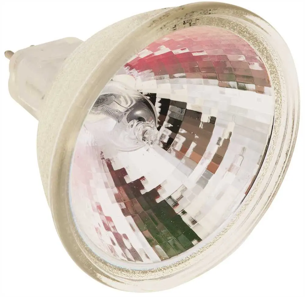 Satco&Reg; Halogen Flood Lamp, Mr16, 50 Watts, 12 Volts, Mini Bipin Round, Uv Filter, 9 Degree Beam Angle 1