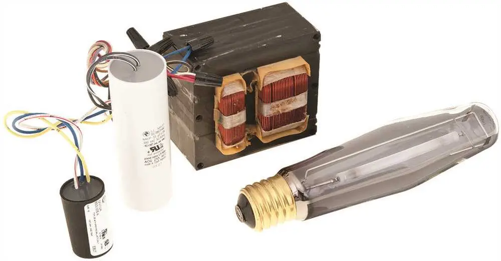 Hid Ballast And Lamp Kit 120-208-240-277 Vac 400 Watt Hp Sodium 1