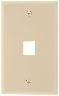 Wall Plate Keystone 1 Port Ivory 1