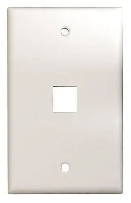 Wall Plate Keystone 1 Port White 1