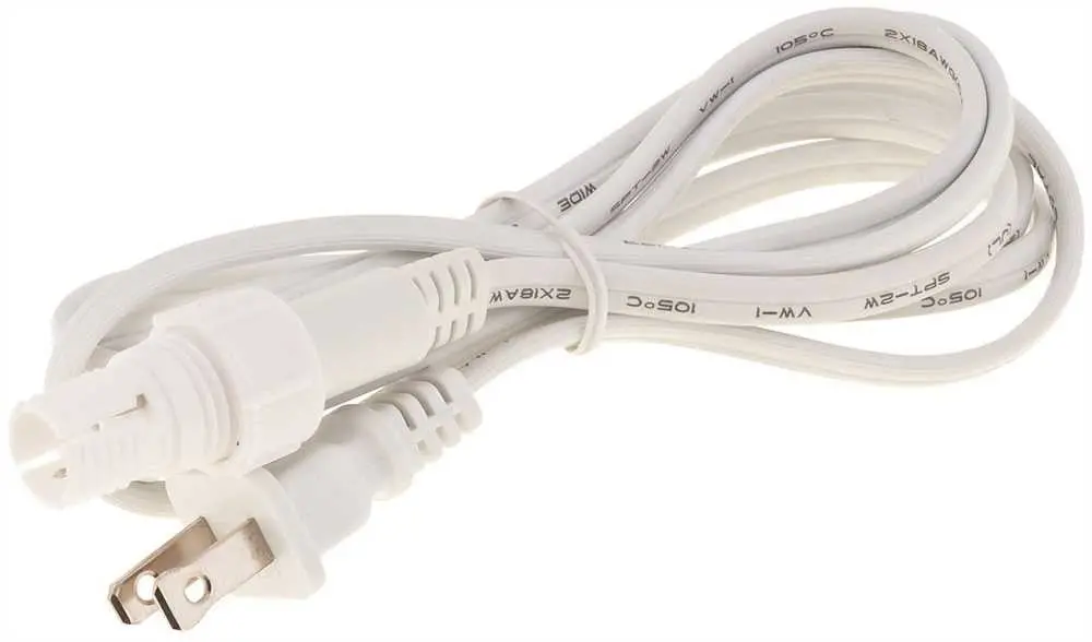 Lighting Rope Style 6 Foot Power Cord With Connector White 1