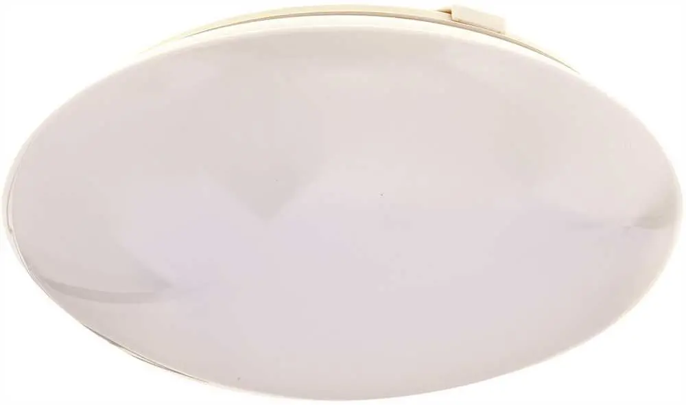 Monument&Reg; Round Fluorescent Ceiling Cloud, White, 12-3-4 X 4", Uses 1-22 Watt Circline Lamp 1