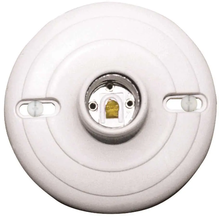 Keyless Receptacle Speedy Lexan Plastic White 1