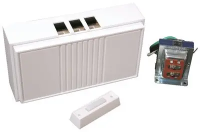 Door Chime 1 Button 2 Note 7-3-16" W X 4" High White 1