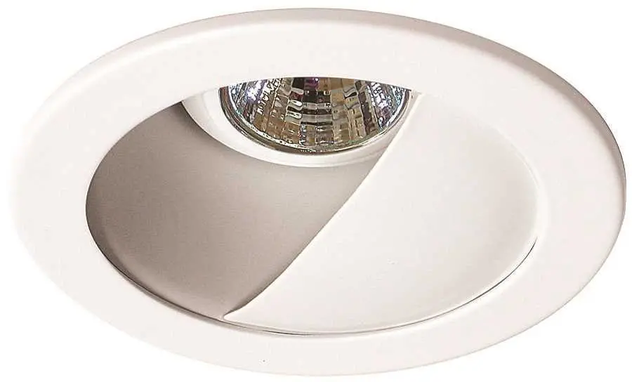 Monument&Reg; 4 In. Recessed Wall Washer Trim, Low Voltage, White, 4-7-8 X 3-3-4 In. 1