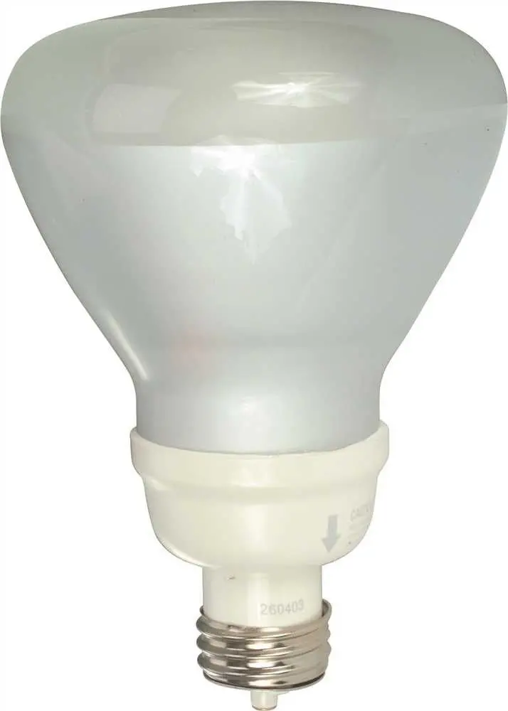 Satco&Reg; Compact Fluorescent Flood Lamp, R40, 23 Watts, 120 Volts, 2700K, 82 Cri, Medium Base 1