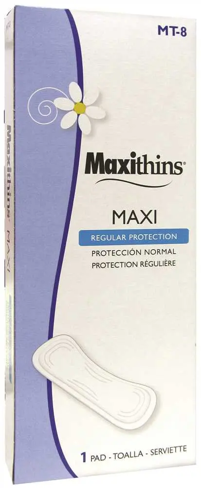 Hospeco Sanitary Napkins For Vending Maxithins Maxipads 1
