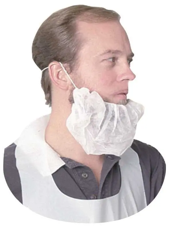 Spun Bonded Beard Net, White 1