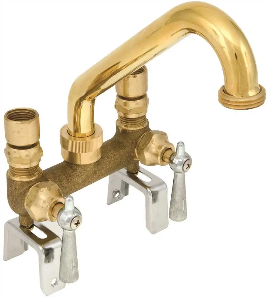 Proplus&Reg; Compression Laundry Tray Faucet With Lever Handles And 4-Inch Centers 1