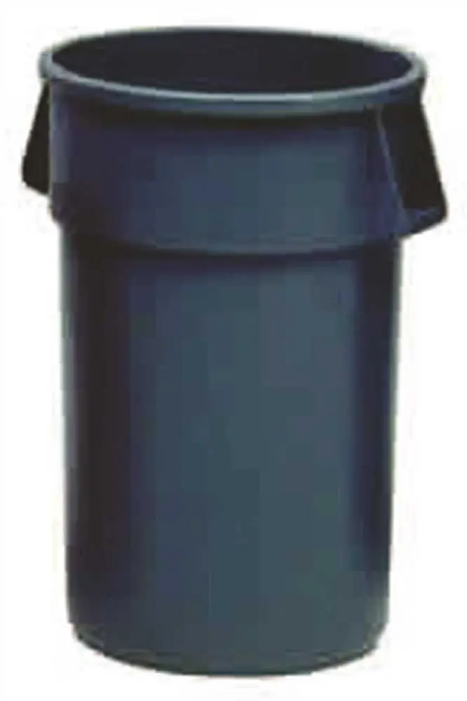 Brute&Reg; Heavy-Duty Round Trash Can Without Lid, Gray, 20 Gallons 1