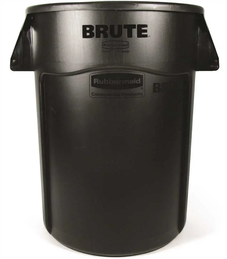 Brute&Reg; Vented Utility Trash Can Without Lid, Gray, 44 Gallons 1