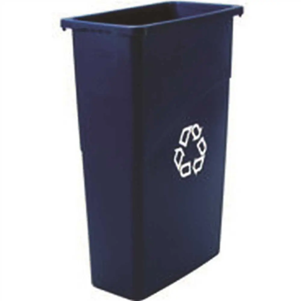 Slim Jim&Reg; Recycling Container, Blue, 23 Gallons 1