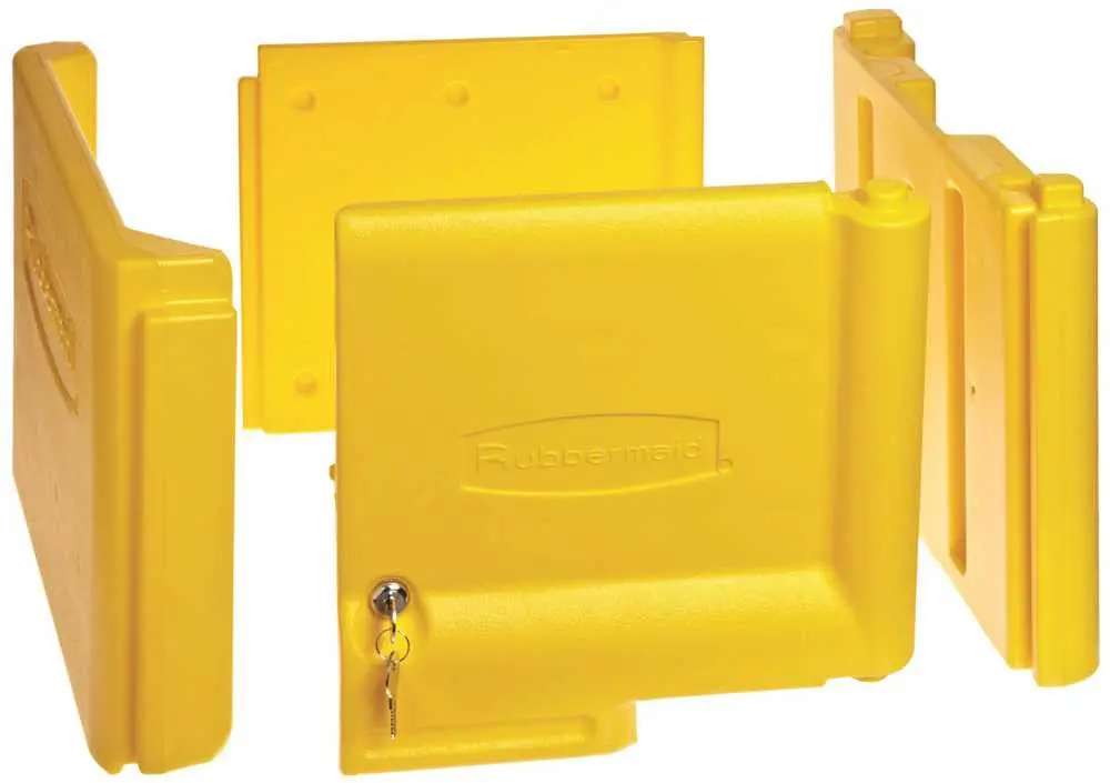 Locking Cabinet For 6173 Janitor Cart Yellow 1