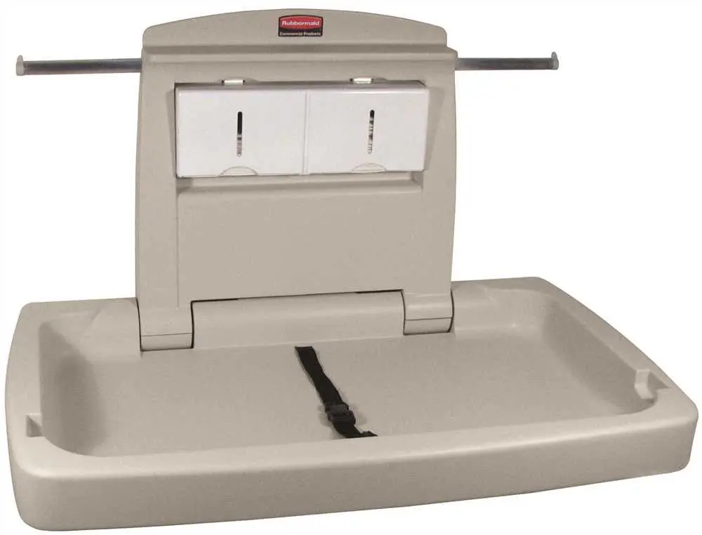 Baby Changing Station Horizontal Platinum 1