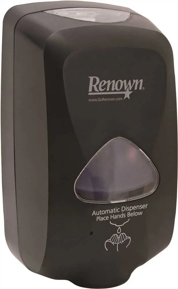 Renown&Reg; Touch-Free Foam Hand Soap Dispenser, 1,200 Ml, Black 1