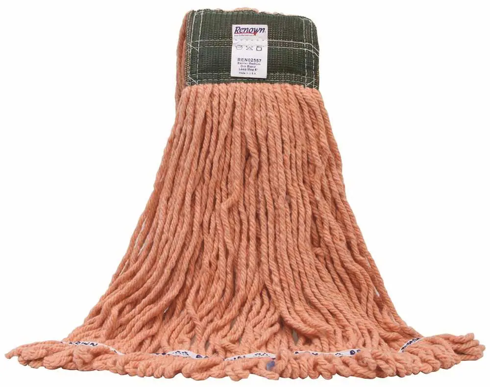 Renown&Reg; Barrier Premium Loop Wet Mop, Medium, Orange, 19" 1