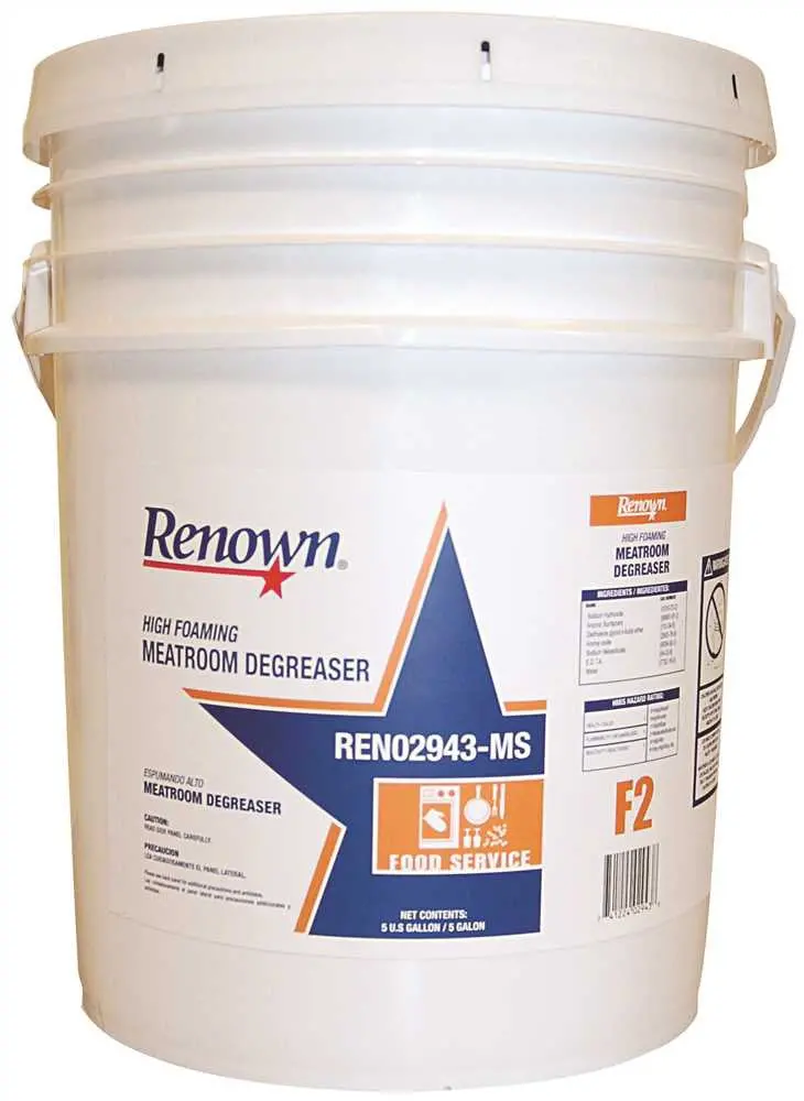 Renown&Reg; High Foaming Meatroom Degreaser, 5 Gallon, 1 Pail 1