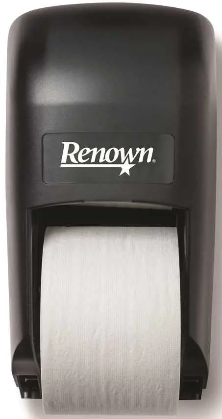 Renown&Reg; Vertical 2-Roll Bath Tissue Dispenser For Opticore&Reg;, Black Translucent, 6-3-4X12-5-16X7 In. 1