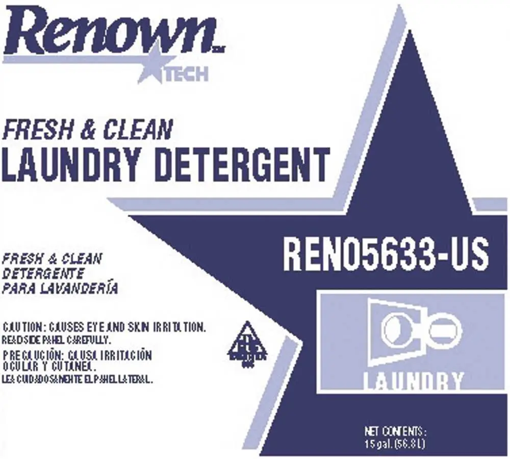 Renown&Reg; Laundry Detergent Rt Fresh-Clean 15 Gal 1