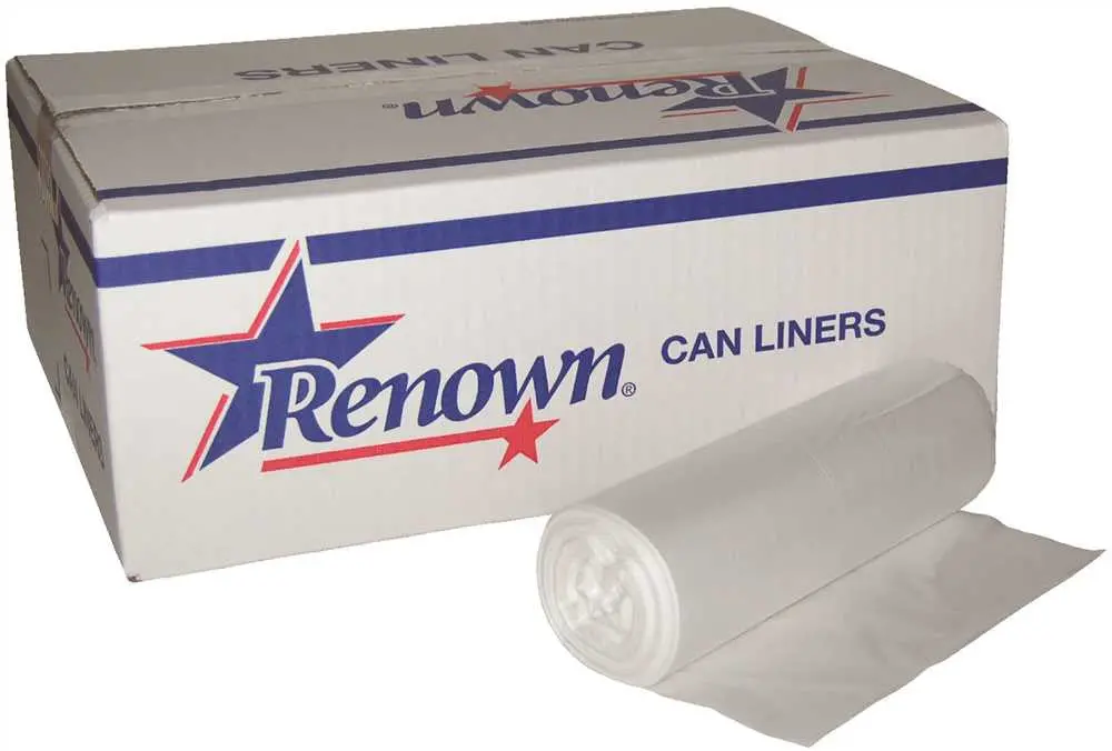 Renown&Reg; Can Liner 20X22 7Gl 6Mic Natural 50-Rl 40Rl-Cs 1
