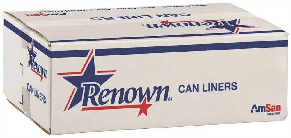 Renown&Reg; Can Liner 30X37 25Gl 13 Mic  Natural  25-Rl 20Rl-Cs 1