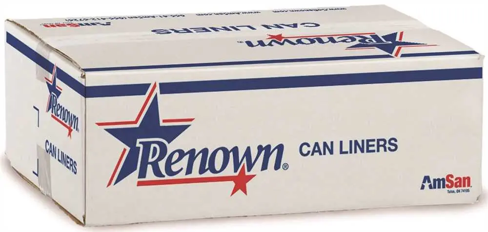 Renown&Reg; Can Liner 30X37 25Gl 8Mic Natural 25-Rl 20Rl-Cs 1
