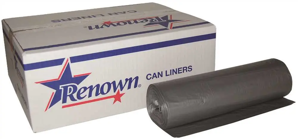 Renown&Reg; Can Liner 40X48 45Gl 23Mic Silver 25-Rl 6Rl-Cs 1