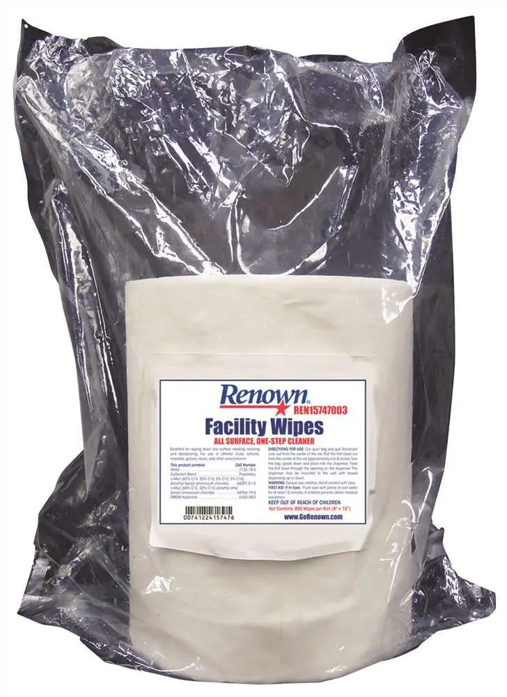 Renown&Reg; Centerpull Facility Gym Wipes 8X10 1