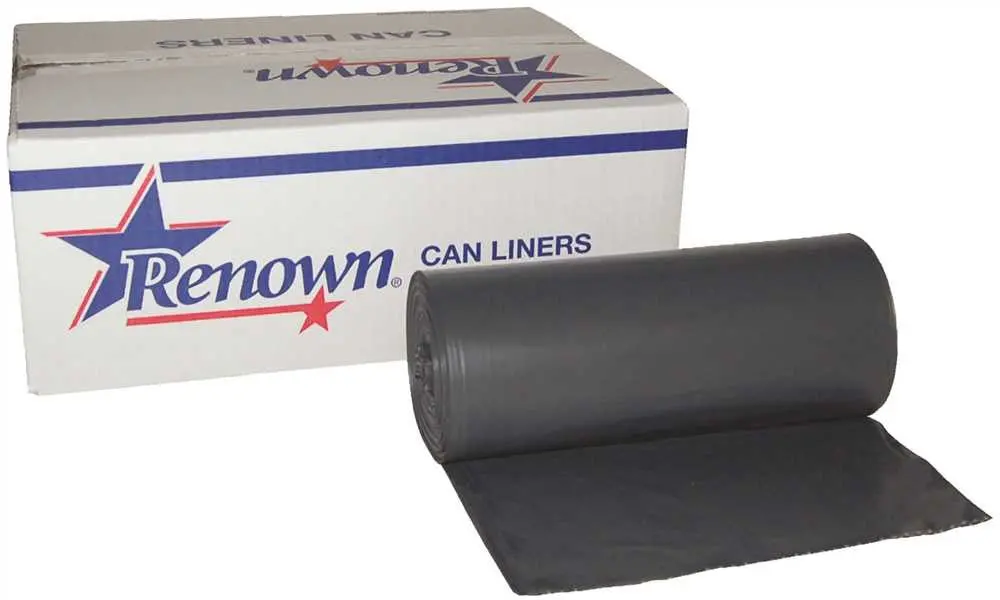 Renown&Reg; Can Liner 30X36 25Gl 1.1Mil Gray 25-Rl 6Rl-Cs 1